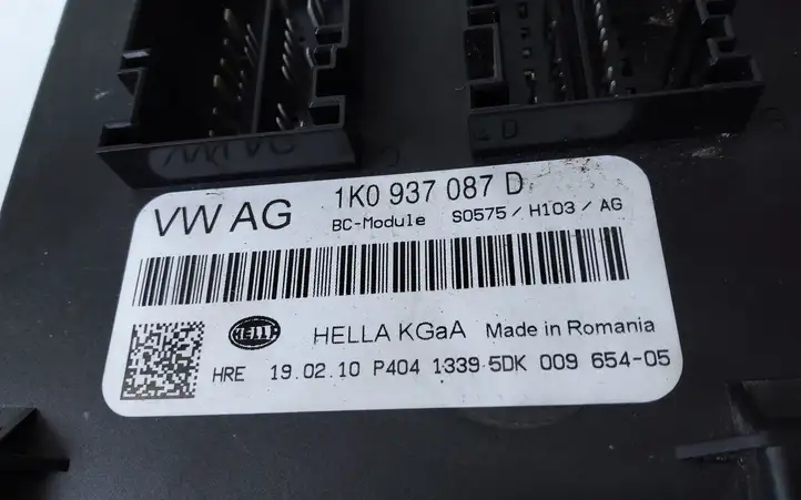 Skoda Octavia Mk2 (1Z) (2004 - 2013) 1K0937087D Модуль комфорта — фото 2