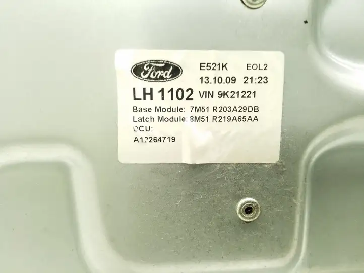 Ford Kuga I (2008 - 2012) 7M51R203A29DB Стеклоподъемник передней двери (без мотора) — фото 3