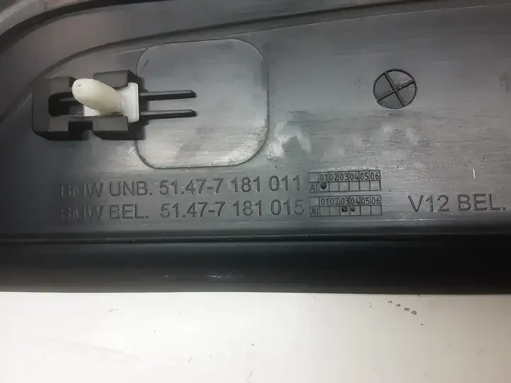 BMW 7 F01 (2008 - 2016) 7181013 Внутренняя обшивка порога (комплект) — фото 10