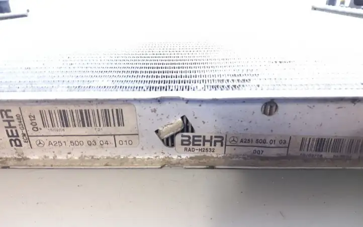 Mercedes-Benz ML W164 (2005 - 2011) A2515000304 Радиатор охлаждающей жидкости двигателя — фото 3