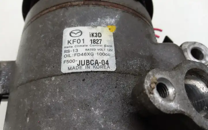 Mazda 3 II (2013 - 2017) F500JUBCA04 Компрессор (насос) кондиционера воздуха — фото 2