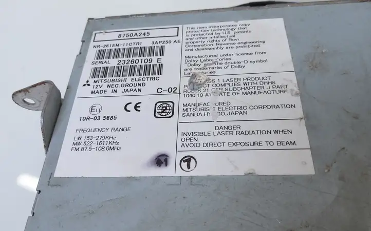 Mitsubishi ASX (2010 - 2016) NR261EM11CTR1 Магнитола / мультимедийная система — фото 2