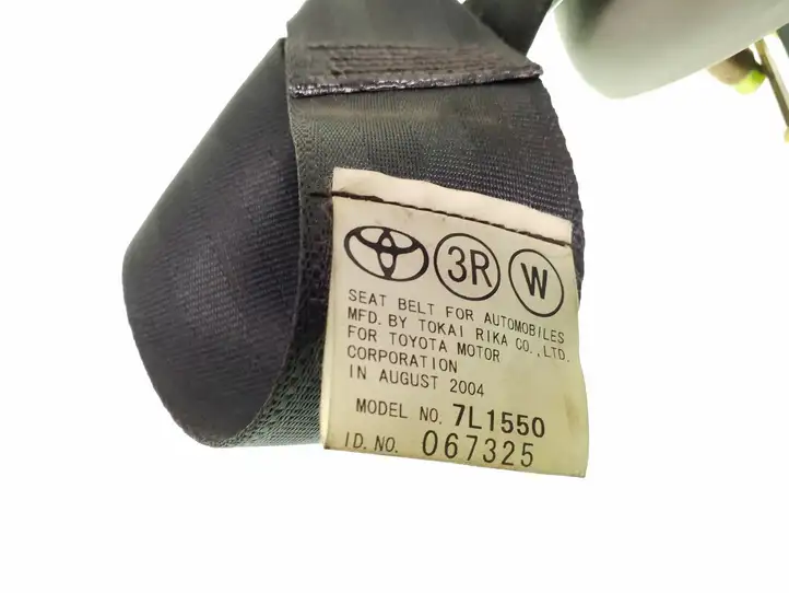 Toyota Corolla Verso E121 (2004 - 2007) TOYOTA7L1550 Задний ремень безопасности — фото 4