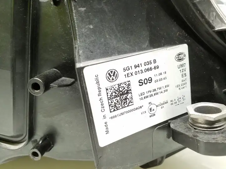 Volkswagen Golf VII (2013 - 2019) 5G1941035B Передняя фара — фото 5