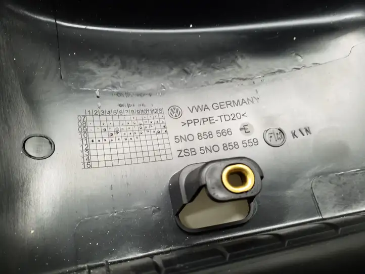 Volkswagen Golf Plus (2008 - 2014) 5N0858559 Обшивка рулевой колонки — фото 4