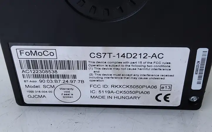 Ford Focus (2011 - 2015) CS7T14D212AC Bluetooth модуль — фото 2