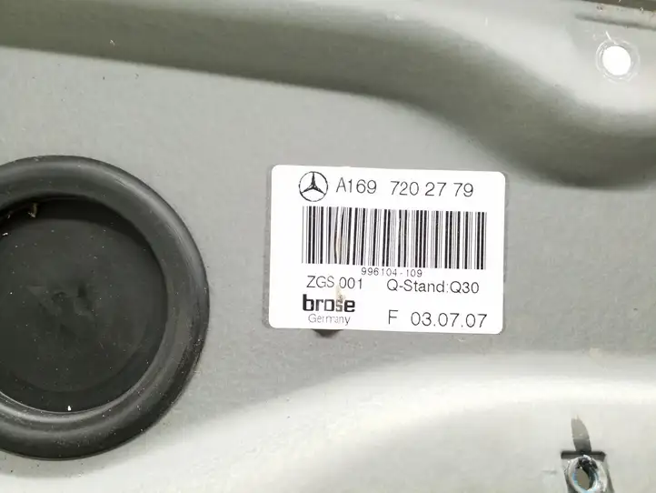 Mercedes-Benz B-class W245 (2008 - 2011) A1697202779 Стеклоподъемник передней двери (без мотора) — фото 2