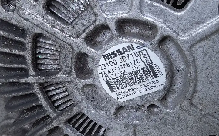 Nissan Qashqai (2010 - 2013) 23100JD71B Генератор — фото 2