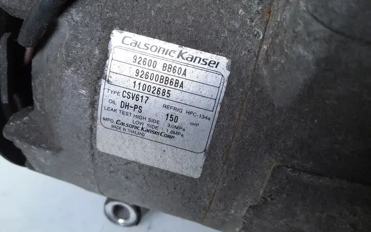 Nissan Qashqai (2010 - 2013) 92600BB60A Компрессор (насос) кондиционера воздуха — фото 2