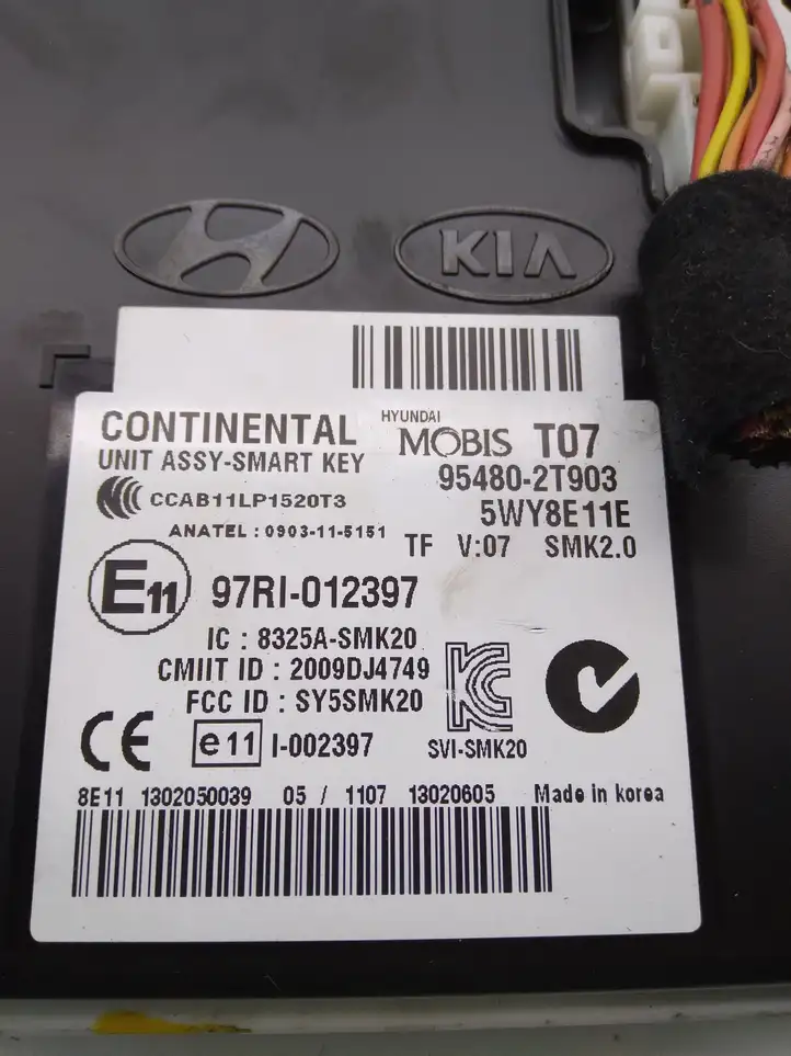 Kia Optima (2010 - 2013) 954802T903 Блок бесключевого доступа — фото 4