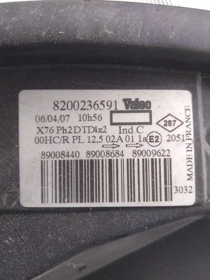 Renault Kangoo I (2003 - 2008) 8200236591 Передняя фара — фото 4