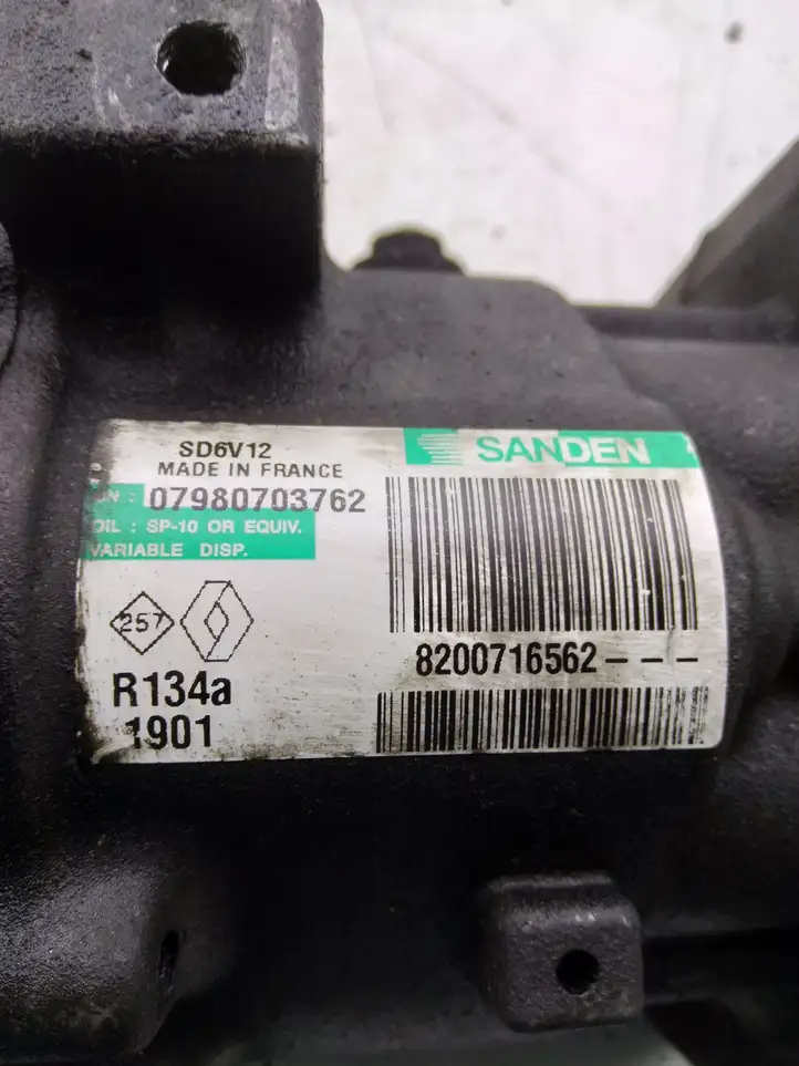 Renault Kangoo I (2003 - 2008) 07980703762 Компрессор (насос) кондиционера воздуха — фото 3