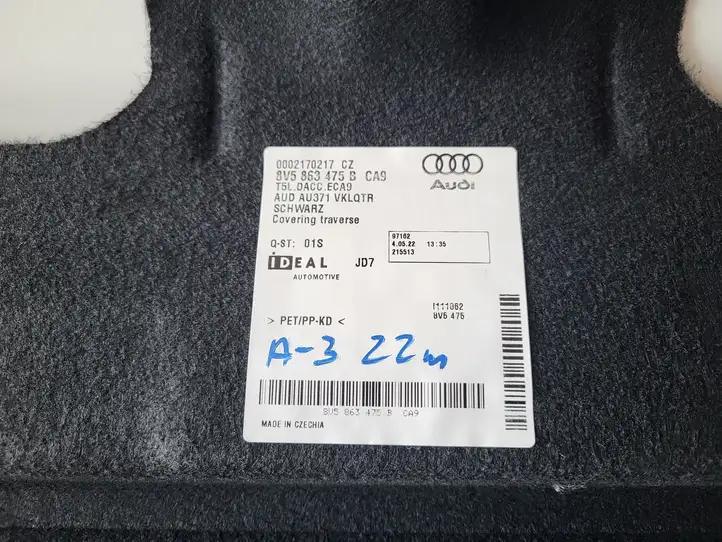 Audi A3/S3 8Y (2020 - ) Прочая отделка багажника — фото 5