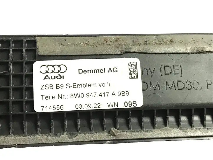 Audi A4 S4 B9 8W (2019 - ) 8W0947418A Внутренняя отделка переднего порога — фото 5