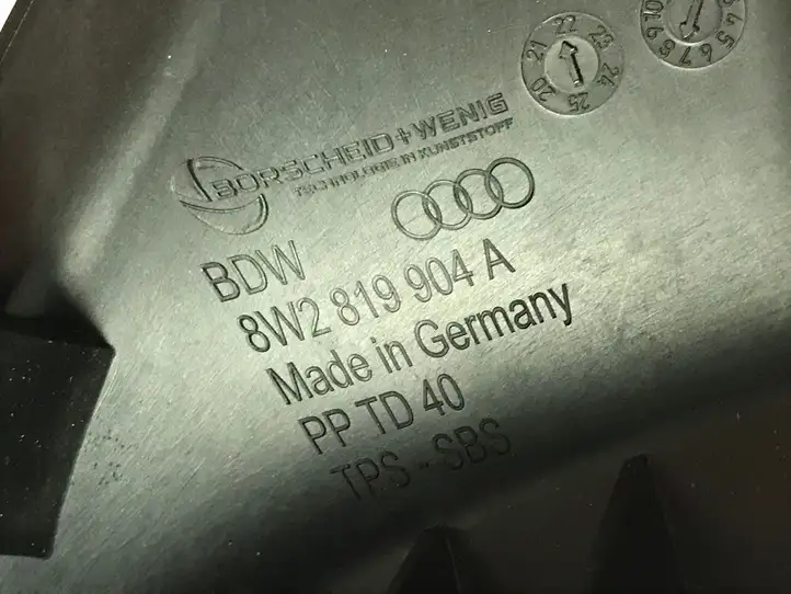 Audi A4 S4 B9 8W (2019 - ) 8W2819904A Воздуховоды системы отопления/климатики — фото 4