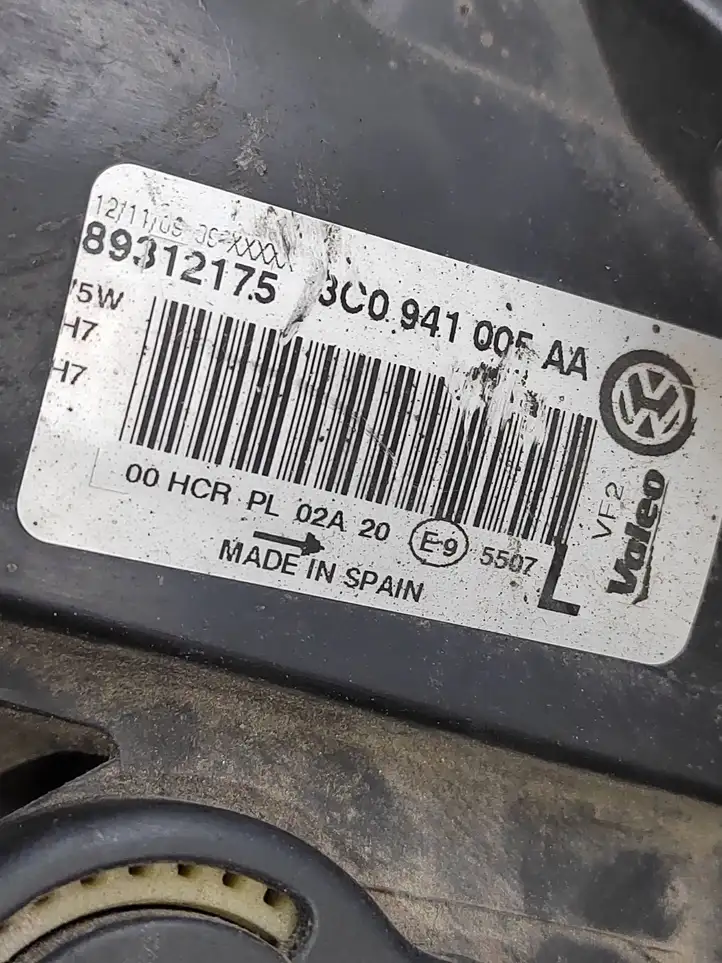 Volkswagen PASSAT B6 (2005 - 2010) 3C0941005AA Передняя фара — фото 8