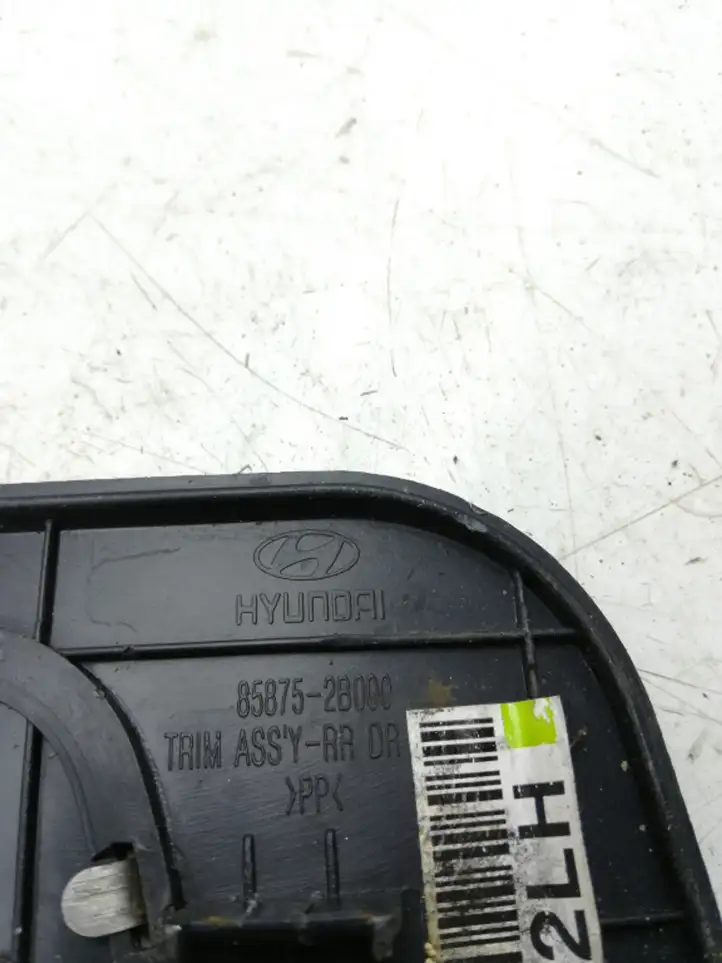 Hyundai Santa Fe (2005 - 2009) 858752B000 Внутренняя отделка заднего порога — фото 3