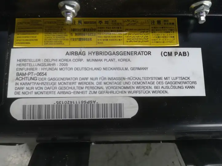 Hyundai Santa Fe (2005 - 2009) SA50210 Подушка безопасности пассажира — фото 4
