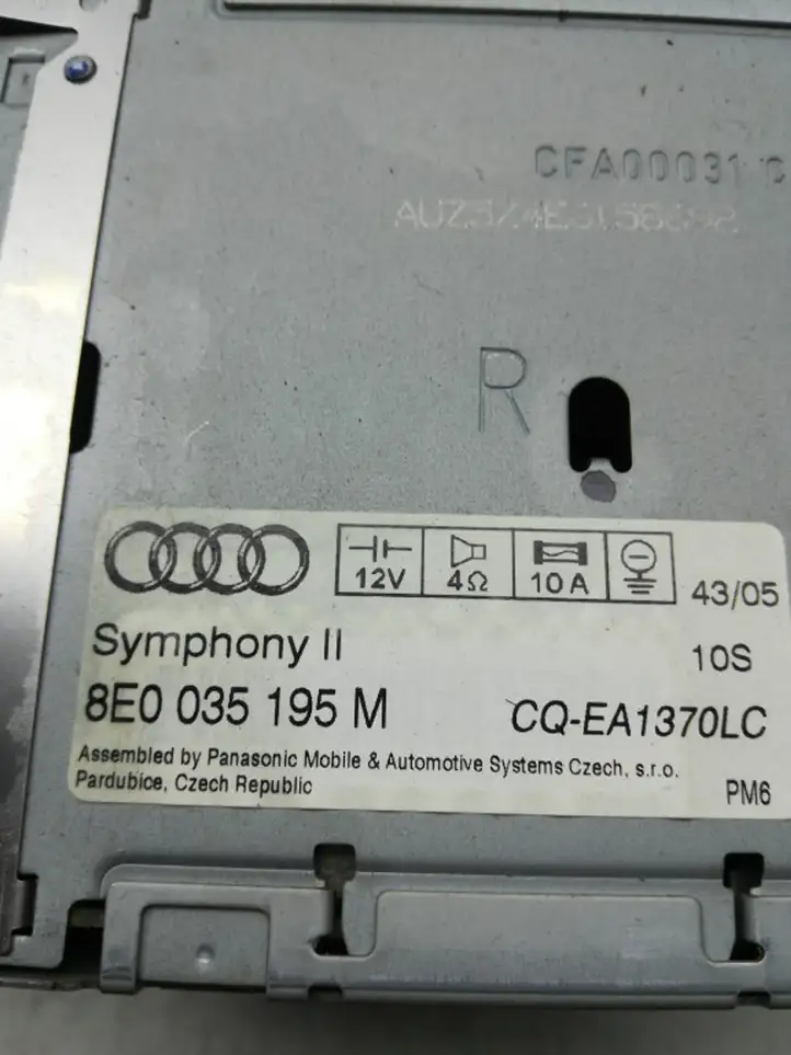 Audi A4 S4 B7 8E 8H (2004 - 2009) 8E0035195M Магнитола / мультимедийная система — фото 2
