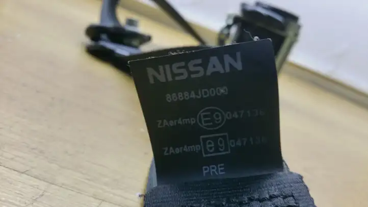 Nissan Qashqai (2006 - 2010) 86884JD000 Передний ремень безопасности — фото 4