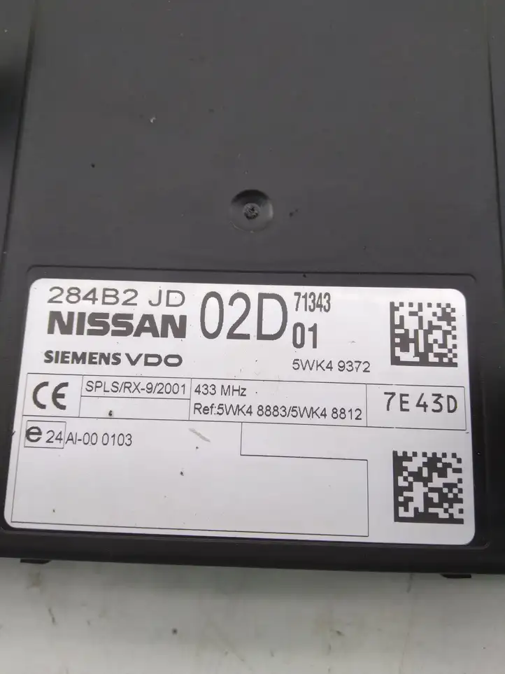 Nissan Qashqai (2006 - 2010) 284B2JD02D Модуль комфорта — фото 3