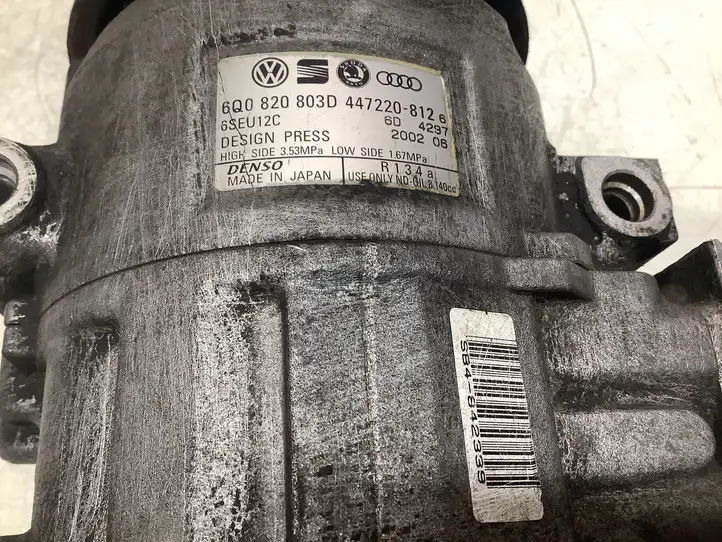 Volkswagen Polo (2001 - 2005) 6Q0820803D Компрессор (насос) кондиционера воздуха — фото 5