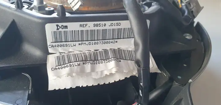 Nissan Qashqai (2006 - 2010) Подушка безопасности руля — фото 8