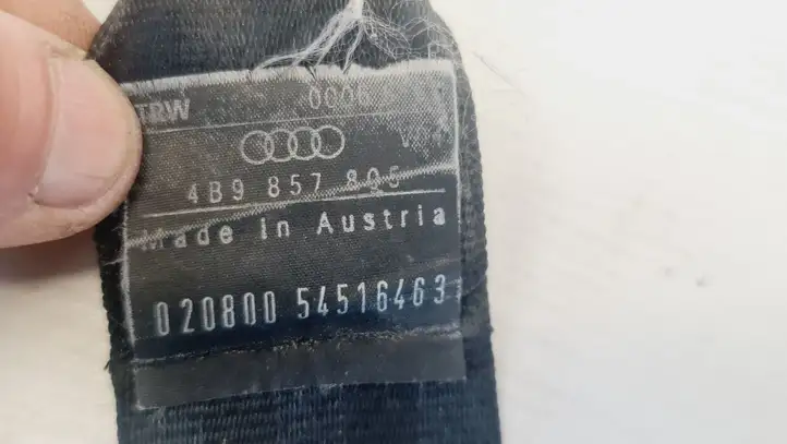 Audi A6 S6 C5 4B (2001 - 2004) 4B9857805 Задний ремень безопасности — фото 5