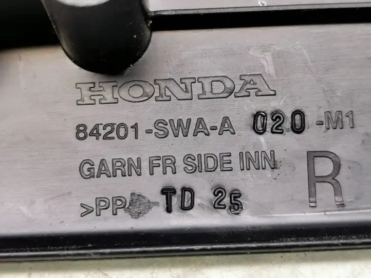 Honda CR-V (2009 - 2012) 84201SWAA020m1 Внутренняя отделка переднего порога — фото 6