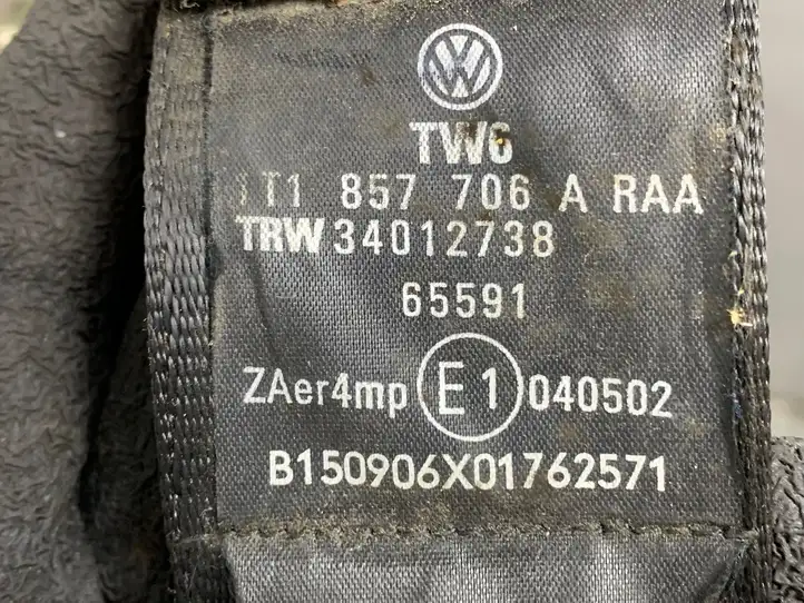 Volkswagen Touran I (2003 - 2010) 1T1857706A Передний ремень безопасности — фото 2