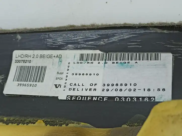Volvo S60 (2000 - 2004) 39965910 Передний коврик салона — фото 2