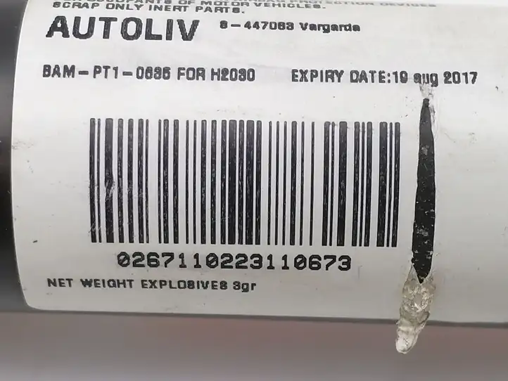 Volvo S60 (2000 - 2004) 8641343 Боковая подушка безопасности шторка — фото 10