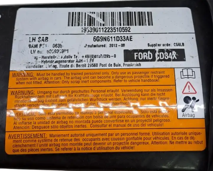 Ford S-MAX (2010 - 2015) 6G9N611D33AE Подушка безопасности сиденья — фото 6