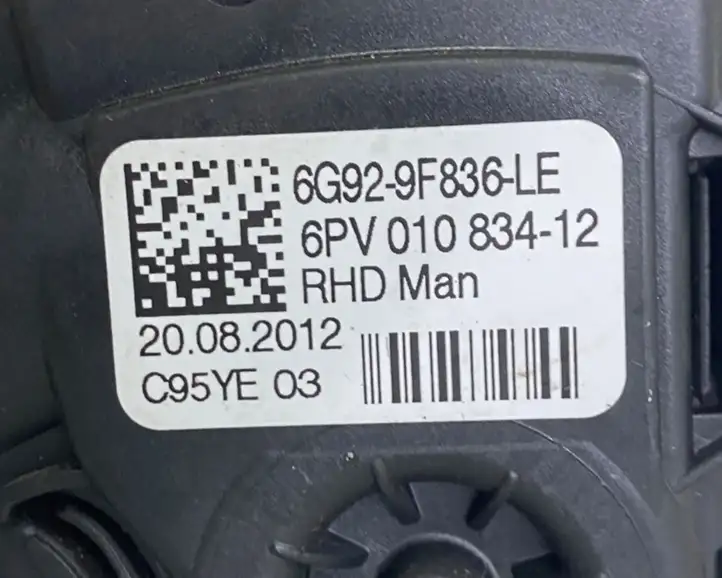 Ford S-MAX (2010 - 2015) 6G929F836LE Педаль акселератора — фото 6