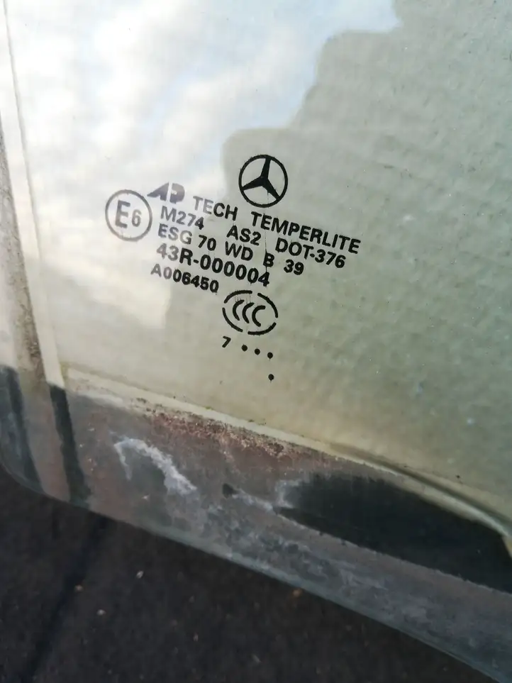 Mercedes-Benz ML W164 (2005 - 2011) Стекло передней двери — фото 2