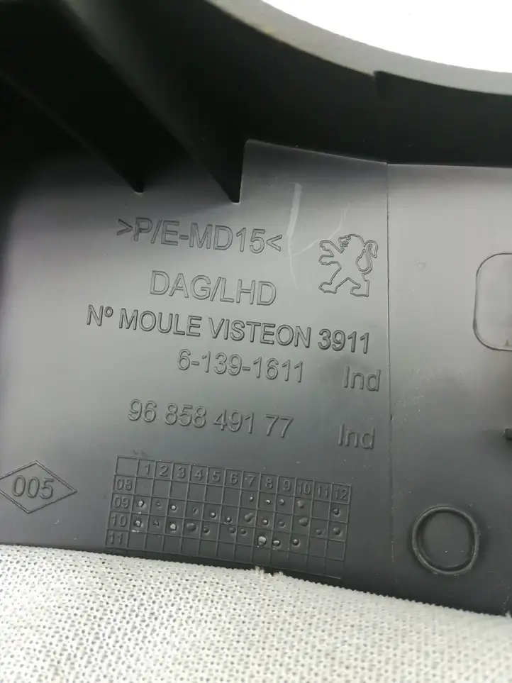 Peugeot 3008 I (2008 - 2015) 9685849177 Обшивка рулевой колонки — фото 3