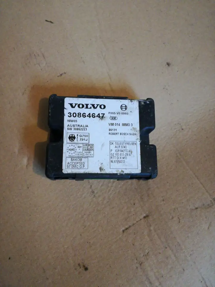 Volvo S40, V40 (2000 - 2004) 30864647 Блок иммобилайзера — фото 1