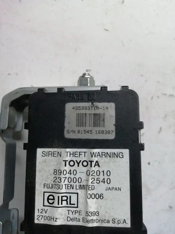 Toyota Avensis T250 (2006 - 2009) 8904002010 Сирена сигнализации — фото 2