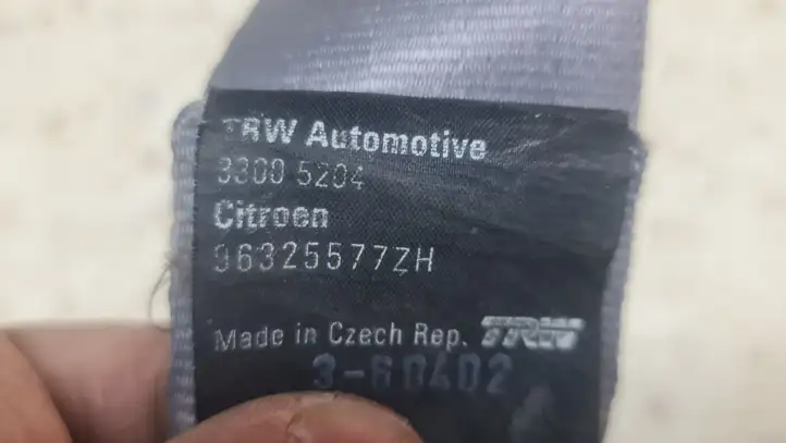 Citroen C5 (2001 - 2004) 96325577ZH Задний ремень безопасности — фото 5