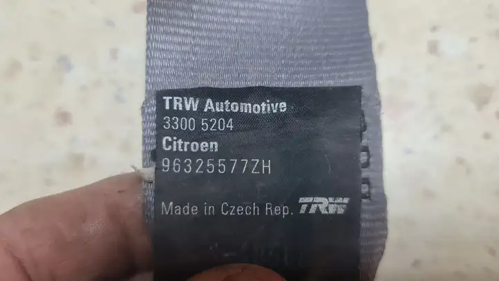 Citroen C5 (2001 - 2004) 963225577ZH Задний ремень безопасности — фото 4