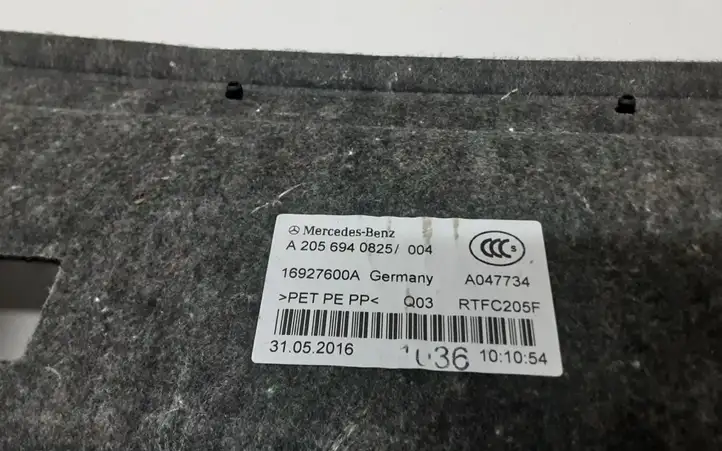 Mercedes-Benz C W205 (2014 - 2021) A2056940825 Боковая обшивка багажника — фото 3