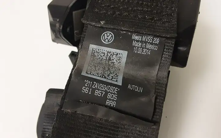 Volkswagen PASSAT B7 USA (2012 - 2016) 561857805 Задний ремень безопасности — фото 2