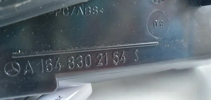 Mercedes-Benz ML W164 (2005 - 2011) Боковой воздушный дефлектор — фото 6