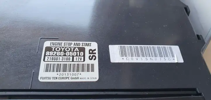 Toyota Avensis T270 (2015 - 2018) Прочие блоки управления — фото 5