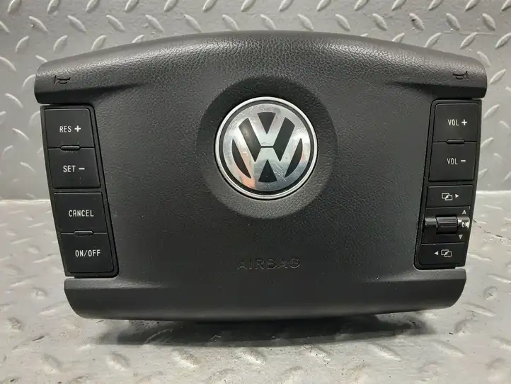 Volkswagen Touareg I (2002 - 2010) 7L6880201DA Подушка безопасности руля — фото 3