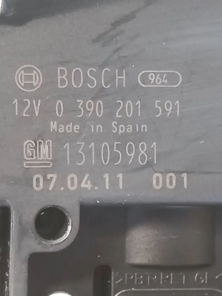 Opel Astra H (2004 - 2009) 13105981 Двигатель стеклоочистителя заднего стекла — фото 3