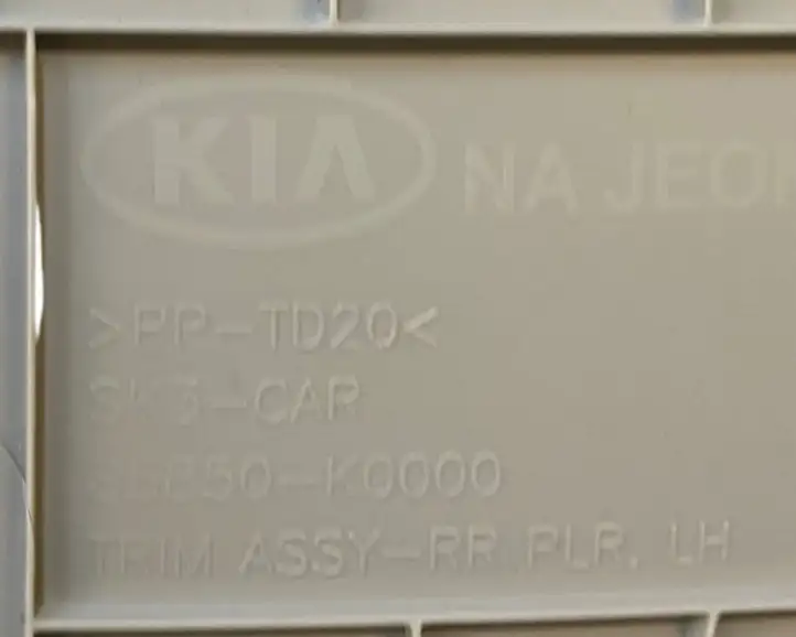 Kia Soul (2019 - ) 85850K0000 Верхняя обшивка стойки D — фото 4
