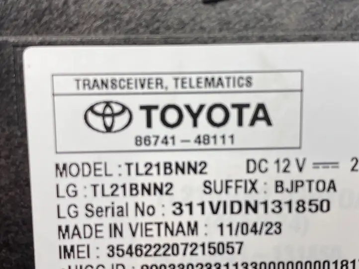 Toyota Prius xw60 (2023 - ) 8674148111 Блок GSM — фото 7