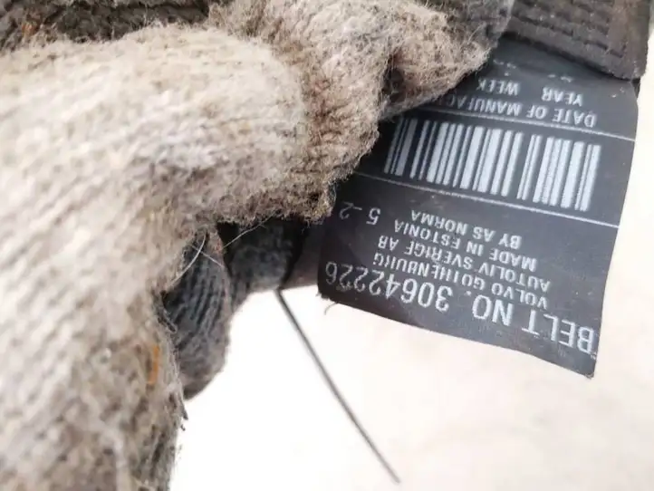 Volvo C30 (2007 - 2010) 30642226 Задний ремень безопасности — фото 3