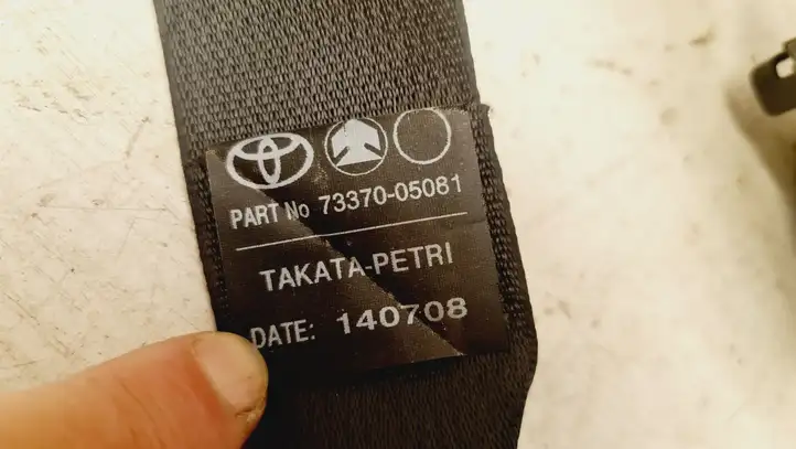 Toyota Avensis T250 (2006 - 2009) 7337005081 Задний ремень безопасности — фото 6